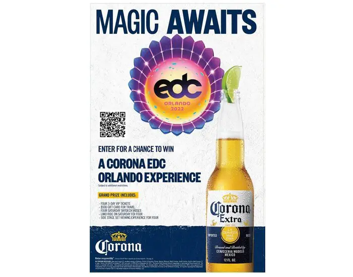 Corona Extra Orlando Festival Sweepstakes - Win VIP Passes To EDC Orlando Festival & More