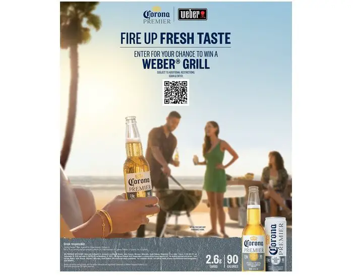 Corona Premier® Grill Sweepstakes - Win a Weber Gas Grill