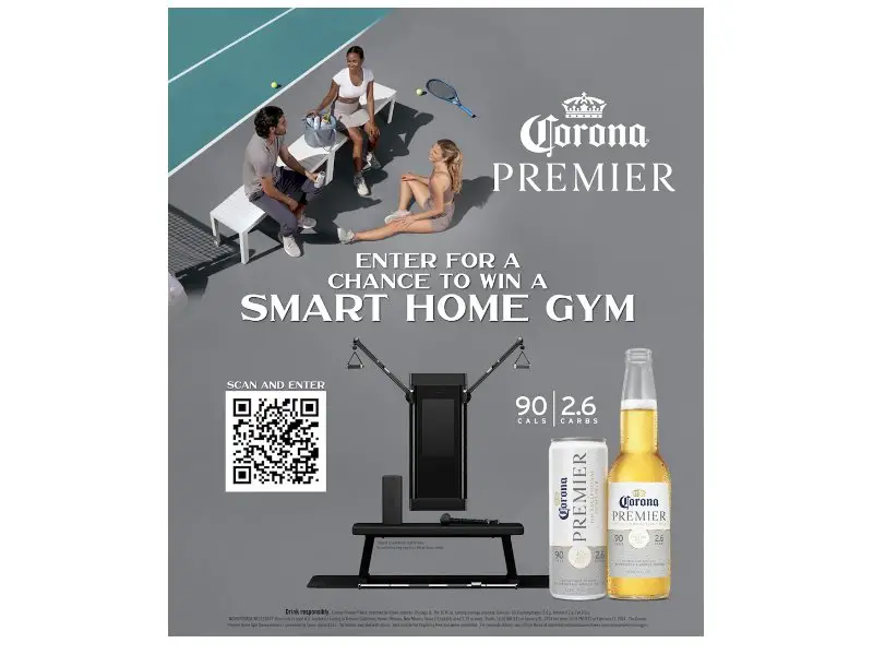 Corona Premier Home Gym Sweepstakes - Win An Intelligent Home Gym System (Limited States)