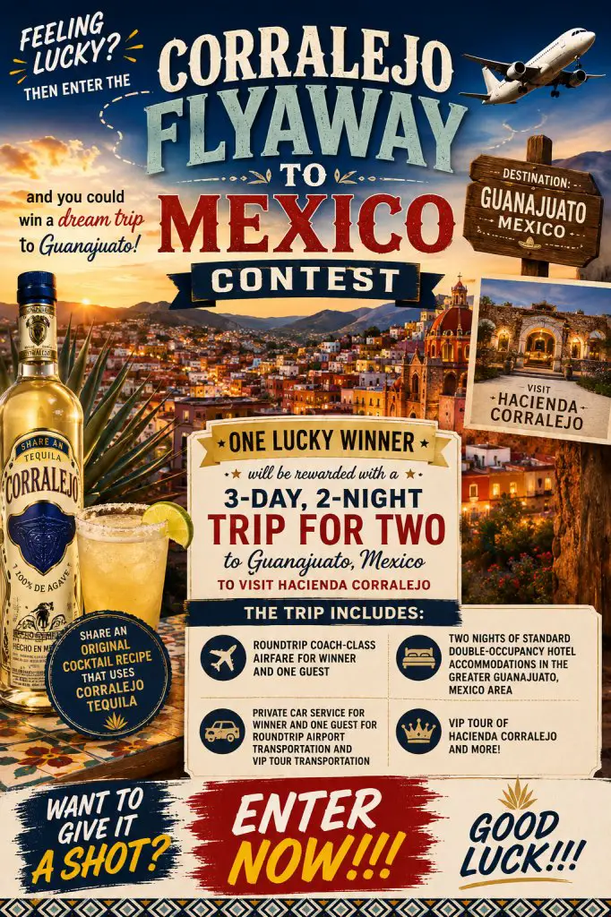 Corralejo Flyaway To Mexico Contest – Win A 2-Night Trip To Visit Hacienda Corralejo In Guanajuato, Mexico