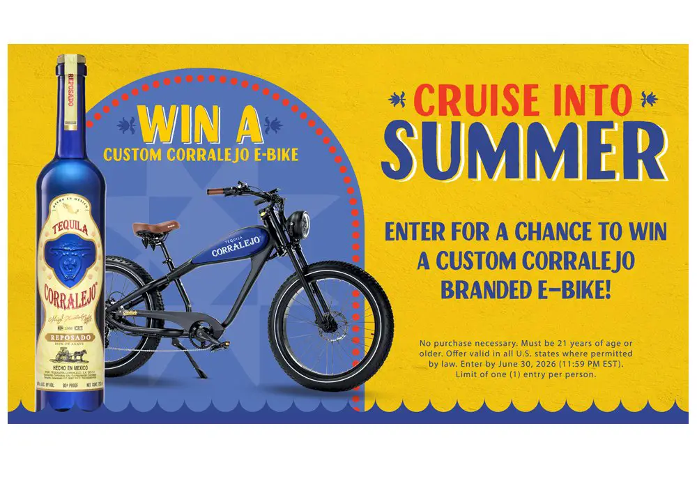 Corralejo Tequila Cruise Into Summer Sweepstakes - Win A Fat Tire Electric Bike (10 Winners)