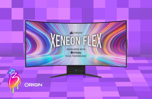 Corsair Origin PC Xeneon Flex Monitor Giveaway - Win A 45-Inch Curved Computer Monitor Worth $1,600