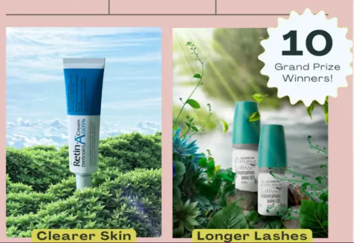 CosmeticRx 1-Year Supply Sweepstakes – Win 1-Year Supply Of Retin-A Or Latisse Products (10 Winners)