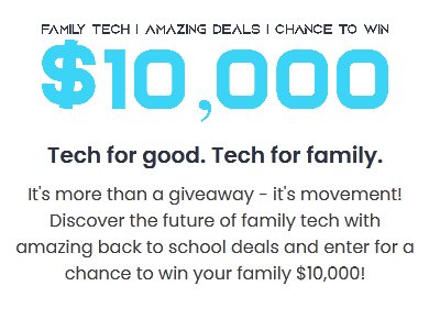 Cosmo Family Tech Back To School Giveaway - Win Up To $10,000