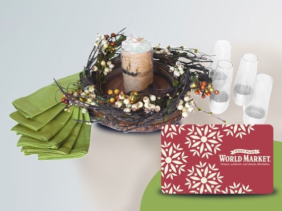 Win a Cost Plus World Market Holiday Gift Basket!