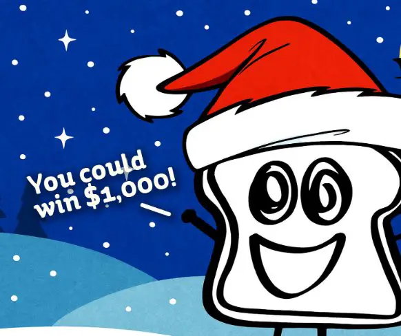 Country Hearth Breads Loafy’s Holiday Sweepstakes  - Win $1,000 or $500 Cash {Only Selected States Eligible}