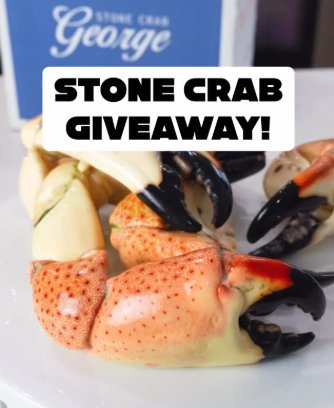Couple In The Kitchen Stone Crab Giveaway - Win 3 pounds of Jumbo Stone Crab Claws