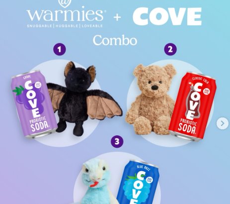 Cove x Warmies Giveaway - Win $500, Cove Soda & More