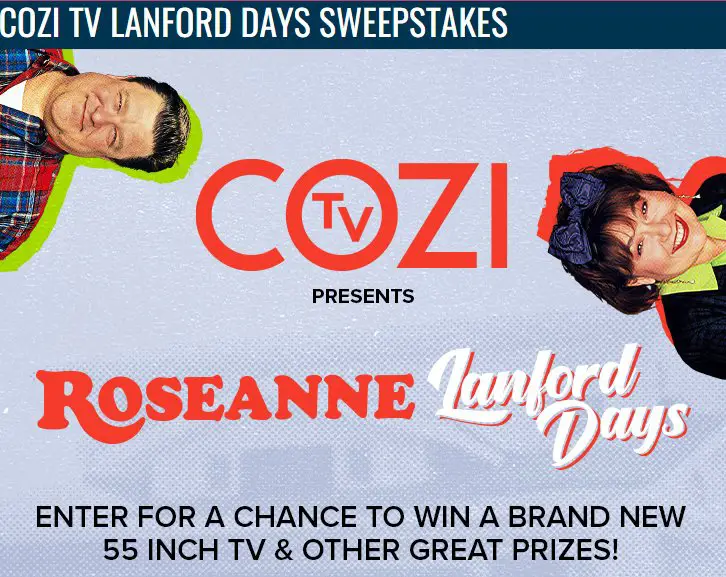 Cozi TV Lanford Days Sweepstakes - Win A Brand New 55 Inch Smart TV