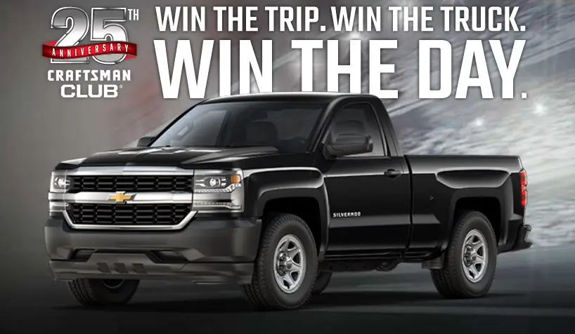 The Craftsman Club 25th Anniversary Sweepstakes