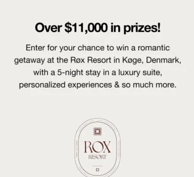 Crate & Barrel Ultimate Honeymoon Getaway Sweepstakes - Win an $11K Romantic Getaway to Denmark