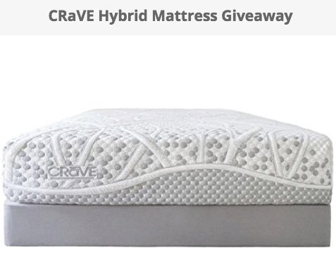 Crave Hybrid Mattress Giveaway
