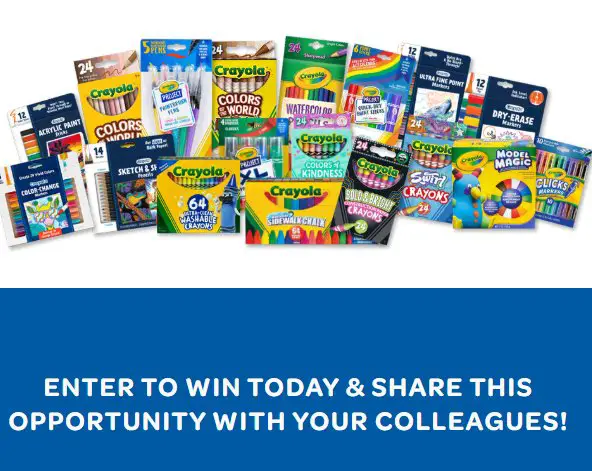 Crayola Teacher Appreciation Sweepstakes - Assorted Crayola Products Up For Grabs