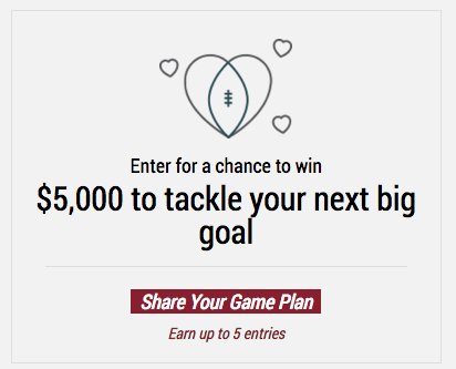 Create Your Game Plan Sweepstakes