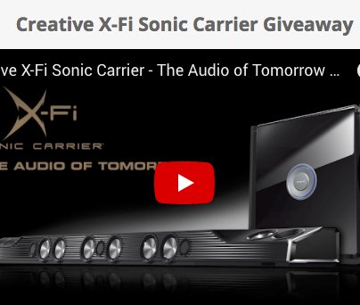Creative X-Fi Sonic Carrier Giveaway