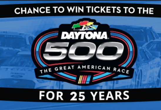 Credit One Bank Daytona 500 Sweepstakes - Win 2 Tickets To The Daytona 500 Race Every Year For 25 Years