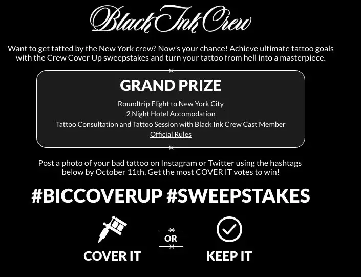Crew Cover Up Sweepstakes