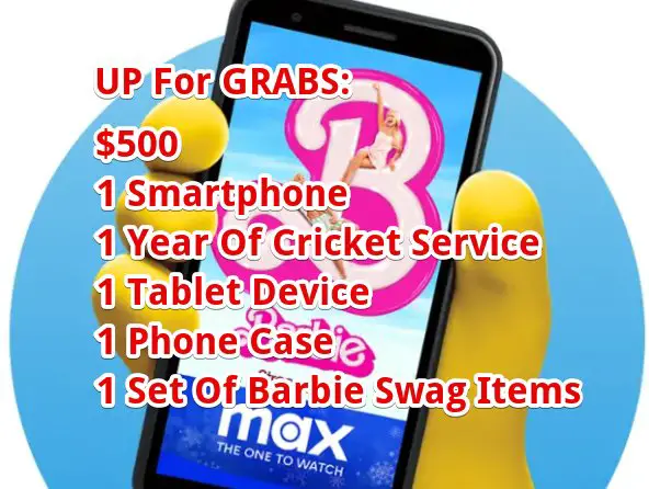 Cricket Wireless Barbie Giveaway - Win $500, Smartphone, Tablet & More (8 Winners)