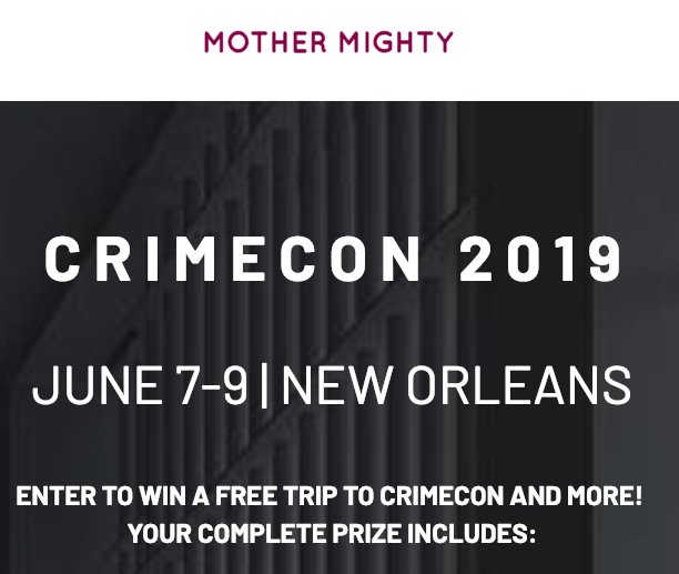 CrimeCon Giveaway