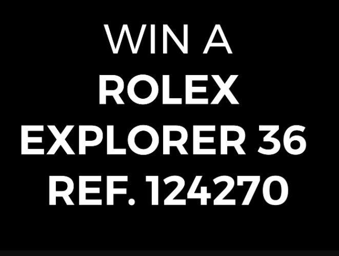 Crown & Caliber Rolex Explorer Sweepstakes - Win A $10,975 Preowned Rolex
