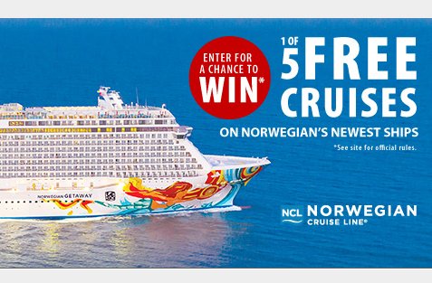 Cruise Like a Norwegian Contest, 5 Winners!