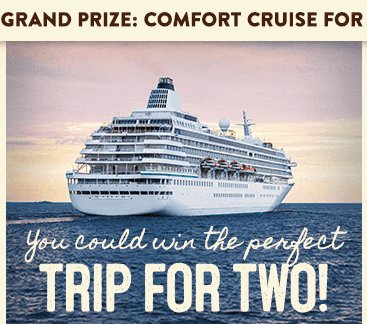 Cruise to Comfort Instant Win & Sweepstakes
