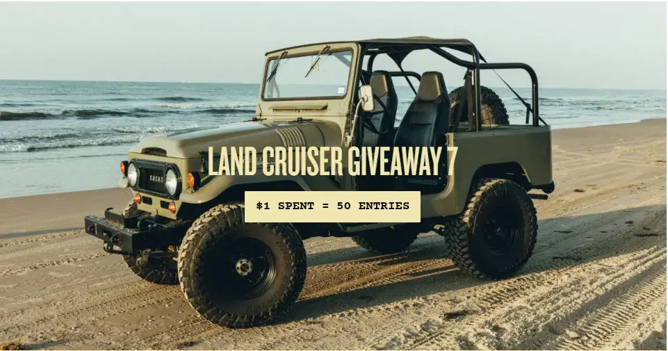 Cruiser Gear Co’s New Cruiser Giveaway - Win A Classic 1965 Toyota Land Cruiser