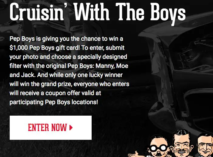 Cruisin’ With The Boys Sweepstakes