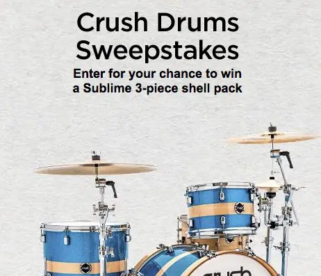 Crush Drums & Percussion Sublime Birch Kit Sweepstakes