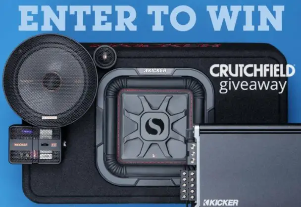 Crutchfield's Kicker Car Audio Shopping Spree Giveaway - Win A $1,000 Shopping Spree For Car Audio Products