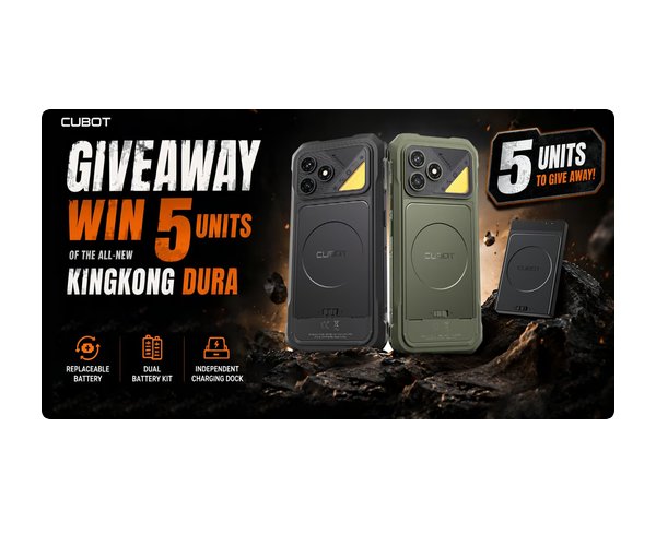 Cubot Never Run Out Of Power Giveaway - Win A Cubot KingKong Dura (5 Winners)