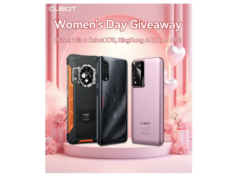 CUBOT Women's Day Giveaway - Win A CUBOT Mobile Phone