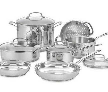 Cuisinart 11-Piece Chef's Classic Stainless Cookware Set