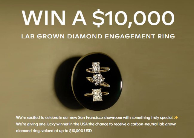 Cullen Jewelry $10,000 Diamond Engagement Ring Giveaway - Win a $10,000 Diamond Ring