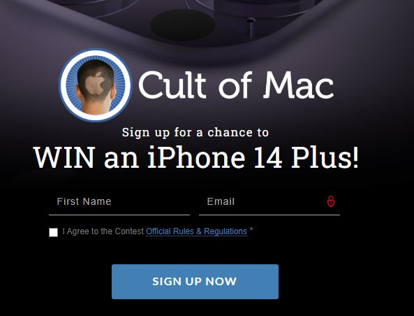 Cult Of Mac Free iPhone 14 Plus Giveaway