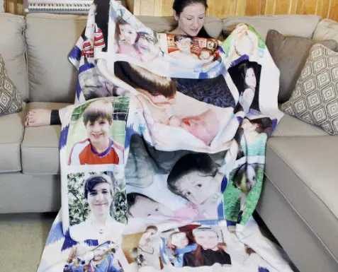 Custom Queen Sherpa Photo Blanket