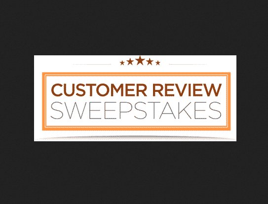 Customer Product Review Sweepstakes
