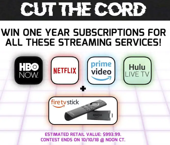 Cut The Cord Sweepstakes