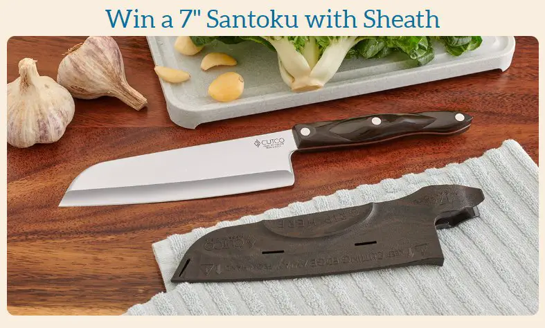 Cutco January Sweepstakes - Win A 7” Santoku Knife With Sheath
