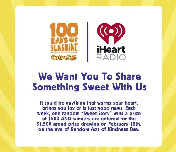 Cuties Share A Sweet Story Sweepstakes