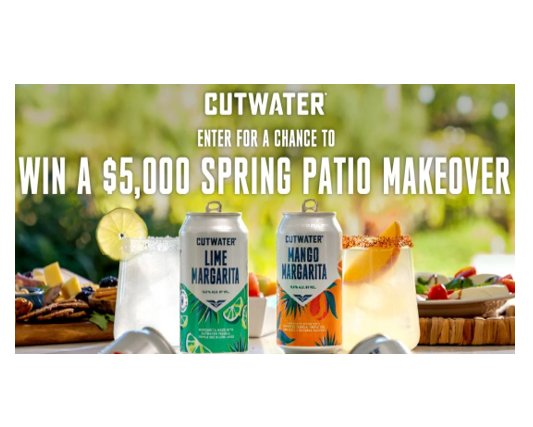 Cutwater Spirits Spring Patio Makeover Sweepstakes - Win $5,000 Cash