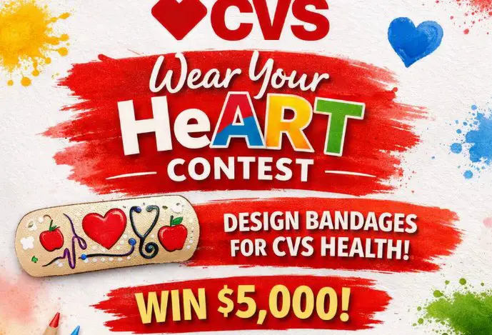 CVS Wear Your HeART Contest – Win $5,000 Cash & Have Your Bandage Design Featured Nationwide