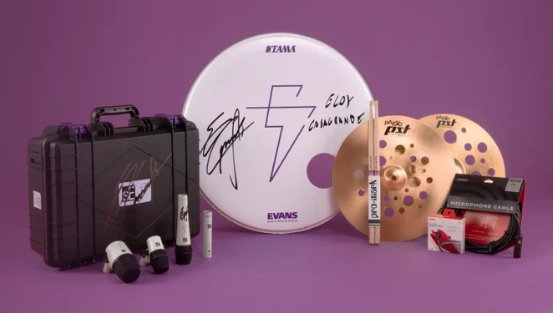 D'Addario Eloy Casagrande Giveaway - Win Drumheads, Drumsticks, Drum key & More.