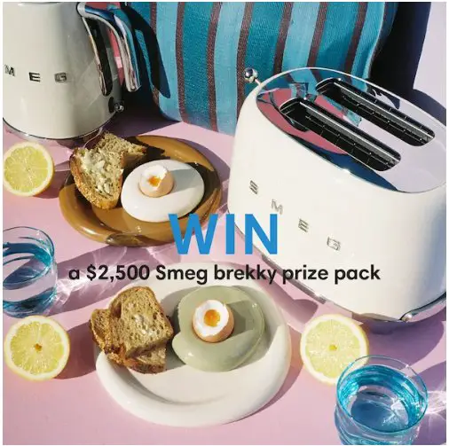 Daily Food Ultimate Brekky Prize Pack Sweepstakes - Win A $2,500 Smeg Brekky Prize Pack