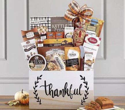 Dark Chocolate Almond Toffee Thankful Harvest Gift Basket Sweepstakes