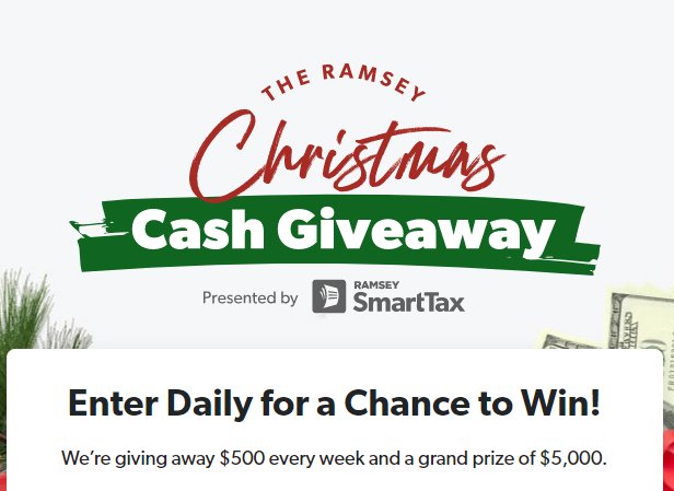 Dave Ramsey Christmas Cash Giveaway - Win $5,000 Cash In The Ramsey Solutions Christmas Cash Sweepstakes