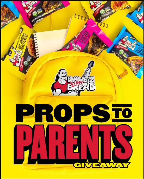 Dave’s Killer Bread Props To Parents Instagram Sweepstakes - Win A $136 Prize Pack (20 Winners)