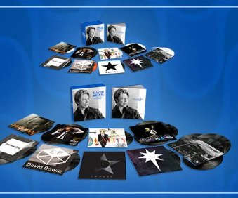 David Bowie Store August Giveaway -Win David Bowie greatest hits boxed set on CD or vinyl + $100 Gift Card