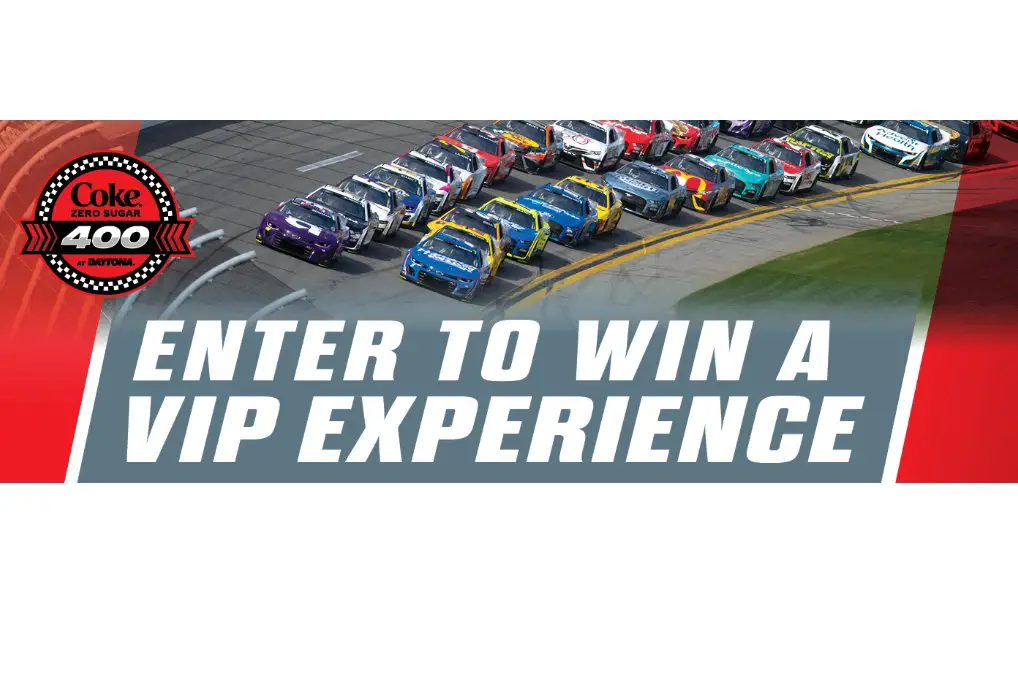 Daytona International Speedway 2023 Coke Zero Sugar 400 VIP Experience Sweepstakes - Win Two VIP Tickets To The Coke Zero Sugar 400 Race
