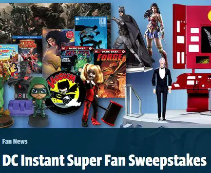 DC Instant Super Fan Sweepstakes